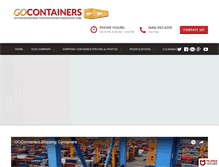 Tablet Screenshot of gocontainers.com